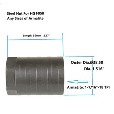 1-7/16-18 TPI All Steel Nut for High Profile