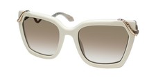 NEW ROBERTO CAVALLI SRC034 SUNGLASSES BEIGE PLASTIC 9X7G WOMENS ITALY SQUARE