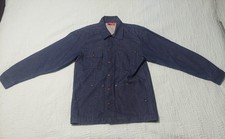 Vintage Wild Ass Denim Jacket Size Medium 90s Chore Jacket USA Made Blue