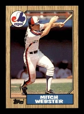 1987 Topps Tiffany #442 Mitch Webster   NM/NM+ X3547270