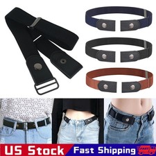 1-2 PACK No Buckle-Free Invisible Elastic Stretch Belt for Men/Women Fits Waist