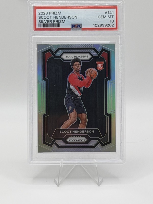 Scoot Henderson Rookie Silver - 2023-24 Panini Prizm Silver #141 RC PSA 10
