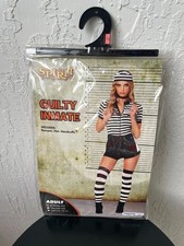 Spirit Guilty Inmate Prisoner Jail Convict Halloween Adult Costume X-Small
