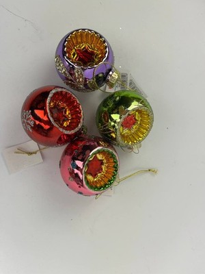 HOFF-INTERIEUR Christbaumkugeln Glas Weihnachten Baumschmuck farbig