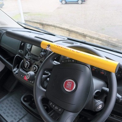 Milenco Commercial Hochsicherheits-Lenkradschloss gelb Wohnmobil Van 0512