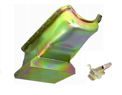 SB CHEVY OIL PAN DRAG RACE ZINC 1955 - 1979 SBC V8 7QT 283 327 350 383 400 HV