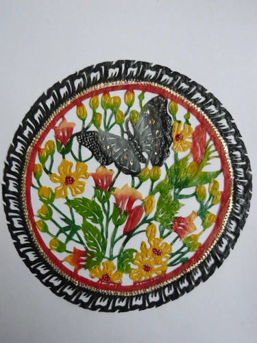 Thai Leather Carving - Bilder aus Leder von Hand gestanzt und bemalt - *NEU* - Bild 13 von 13