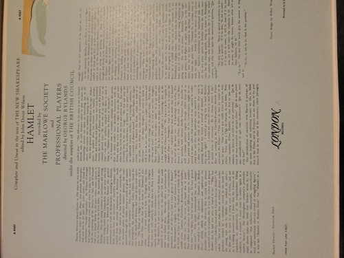 VINTAGE SHAKESPEARE 33 RPM BOXSET HAMLET Vinyl Record LP 5 Disc - Picture 5 of 5