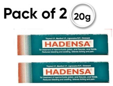 Hadensa Herbal Ointment 2x 20g for Piles Haemorrhoids, Fissures FREE SHIP 2028