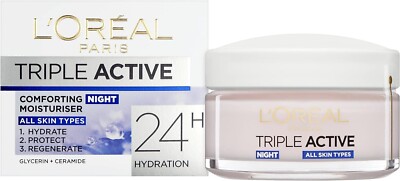 L'Oreal Paris Triple Active Night Cream 50ml | eBay
