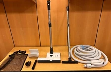Central Vacuum 30 Foot Hose Accessory Kit Featuring Sebo ET-2 Carpet Power Head