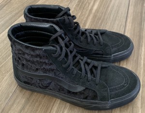 velvet high top vans