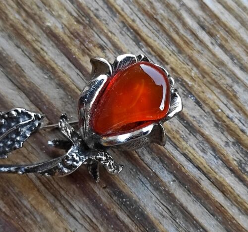 Spilla vintage, gioielli retrò per lei, spilla con strass - Foto 9 di 9