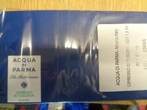 acqua di parma samples uk