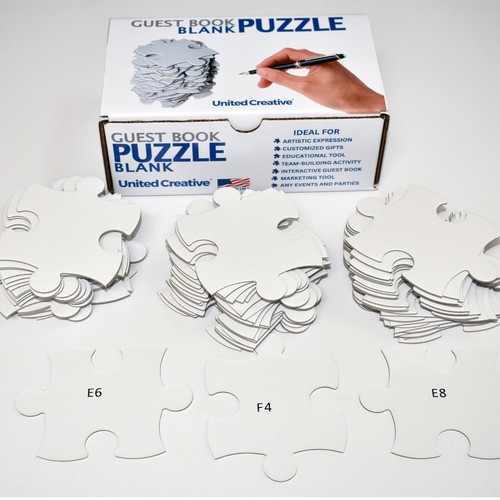 Extra Large Blank Puzzle 59x23 inches, 207 Pieces, Guestbook Alternative - 第 6/9 張圖片