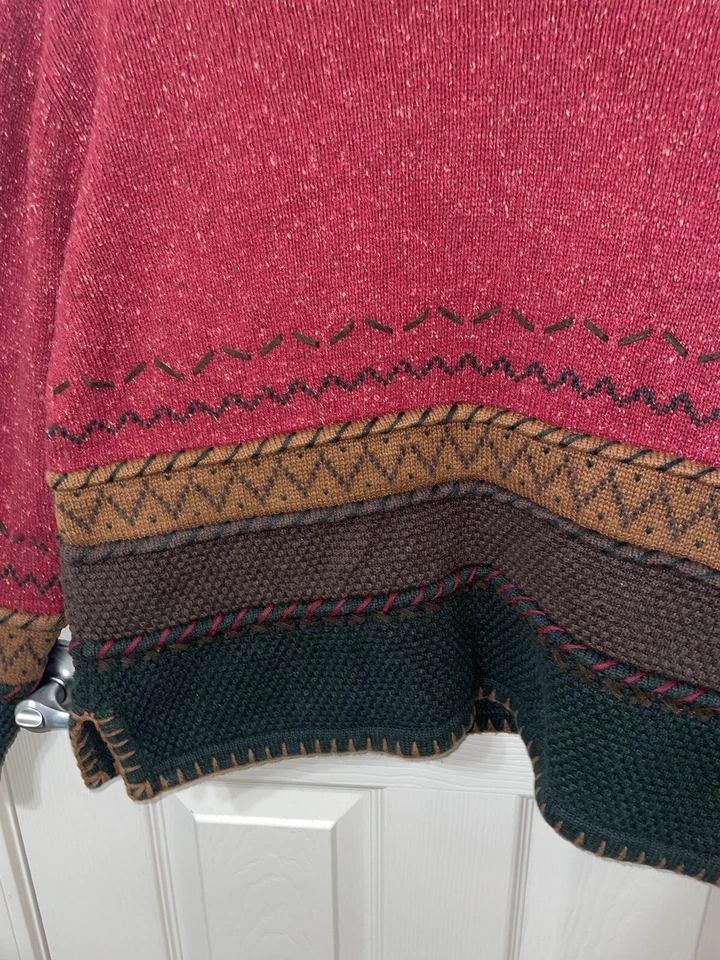 Suéter Christopher & Banks Vintage Años 90 Bordado a Mano-Western & Block Coogi Foto 3 de 4