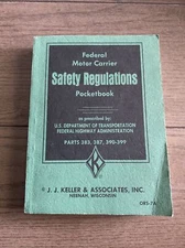 Vintage Federal Motor Carrier Safety Regular Pocketbook Parts 383,387,390-399