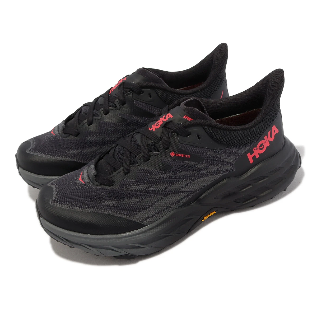 Red and black running shoes womens sale
