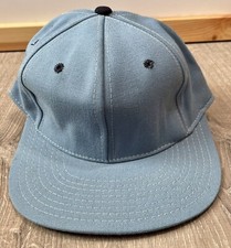 Vintage 1960s Baby Blue AJD Pro-Cap 100% Wool Baseball Fitted Hat Cap USA Made