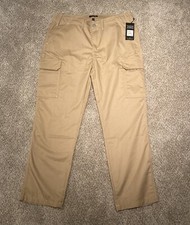 MSRP 159 Men's True Religion Cargo Straight Leg Pants Travertine Tan Size 36x32