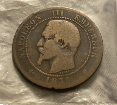 1855 W France 10 Centimes - Second Empire - Napoleon III | eBay