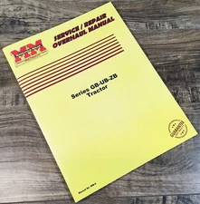 Minneapolis Moline GB GBLP GBD UB UBLP UBD UBE Tractor Service Manual Overhaul