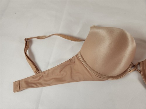Victoria's Secret Miraculous Plunge Bra 34A Beige Nude Solid Pattern - Picture 2 of 11