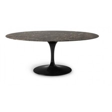 Tisch EERO SAARINEN TAVOLO TULIP OVALE IN MARMO EMPERADOR DARK-MARRONE SCURO