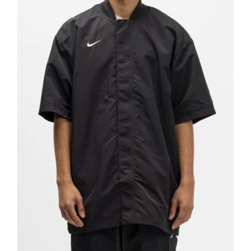 Nike x Fear Of God NBA Warm Up Jacket Top Black Mens Size L CU4686 010