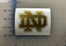 Notre Dame Decal 3.5" 4.5" 5.5" Fighting Irish College Football Indiana Bumper