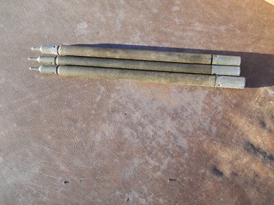Set of 3 US GI Pup Tent Pole, Shelter Half Poles, Mosquito Net Pole Vietnam era
