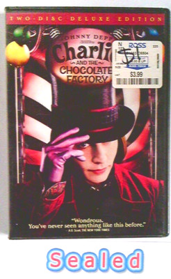 ๐ Charlie and the Chocolate Factory~DVD~2-Disc Set~2005~NEW~SEALED ...