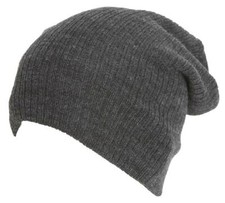 Dark Grey Winter Slouch Beanie