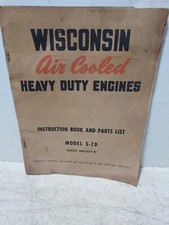  Wisconsin Air Cooled Engine Manual S-7D vintage