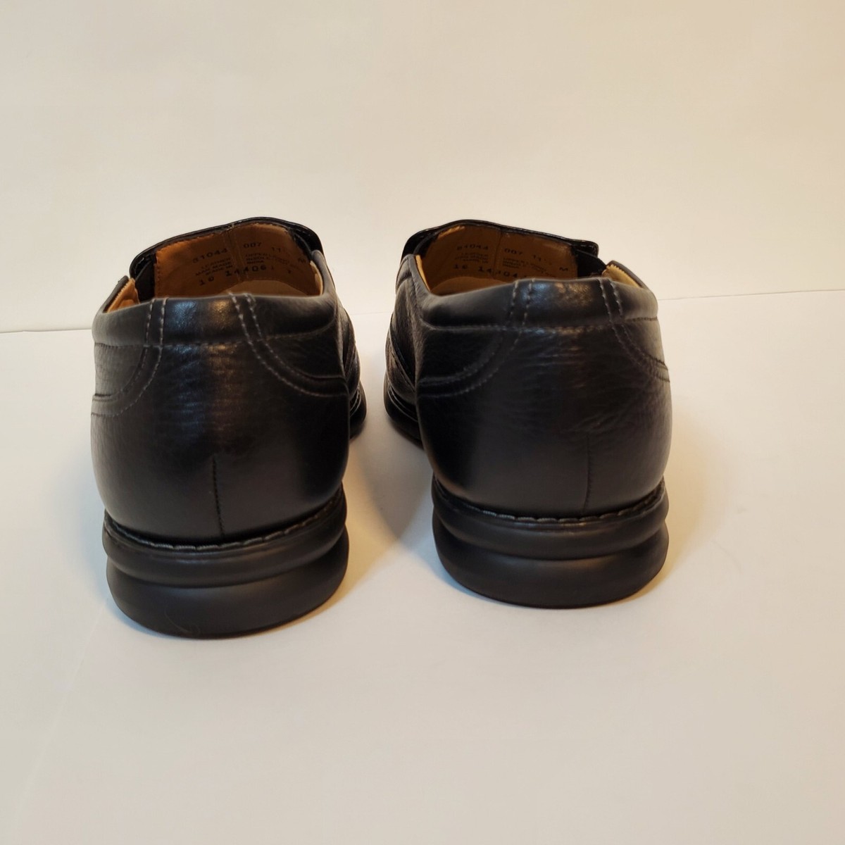 Nunn Bush Mens Black Pebbled Leather Slip On Loafers Bicycle Toe 81044 Size 12 M Amazon.com | Nunn Bush mens Bleeker Street Slip on With Kore  main image 3