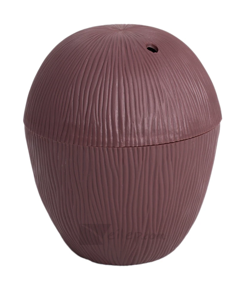 Taza de bebida reutilizable Luau Party Supply plástico realista coco 5,25", marrón Foto 2 de 3