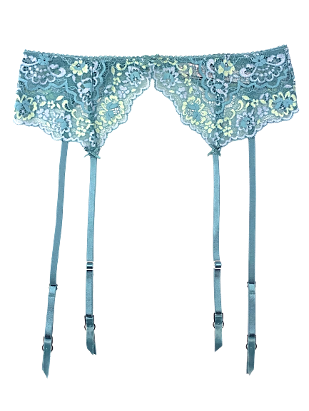 $45 VICTORIAS SECRET DREAM ANGELS FLORAL LACE GARTER BELT XS  display picture 2