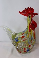 MURANO MILLEFIORI GLASS ROOSTER, ITALY.  42