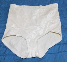 Vintage Flexees Girdle Long Briefs Shapewear Satin Nude SM 27-28" Number 6854