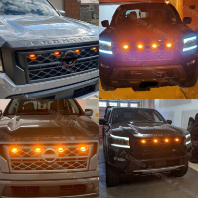 LED Amber Raptor Style Grille Light Marker For Nissan Frontier - Foto 6