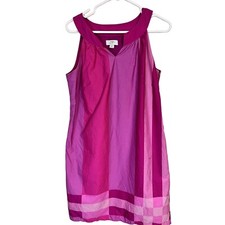 Ann Taylor Loft mini dress different shades of pink sheath barbiecore office siz