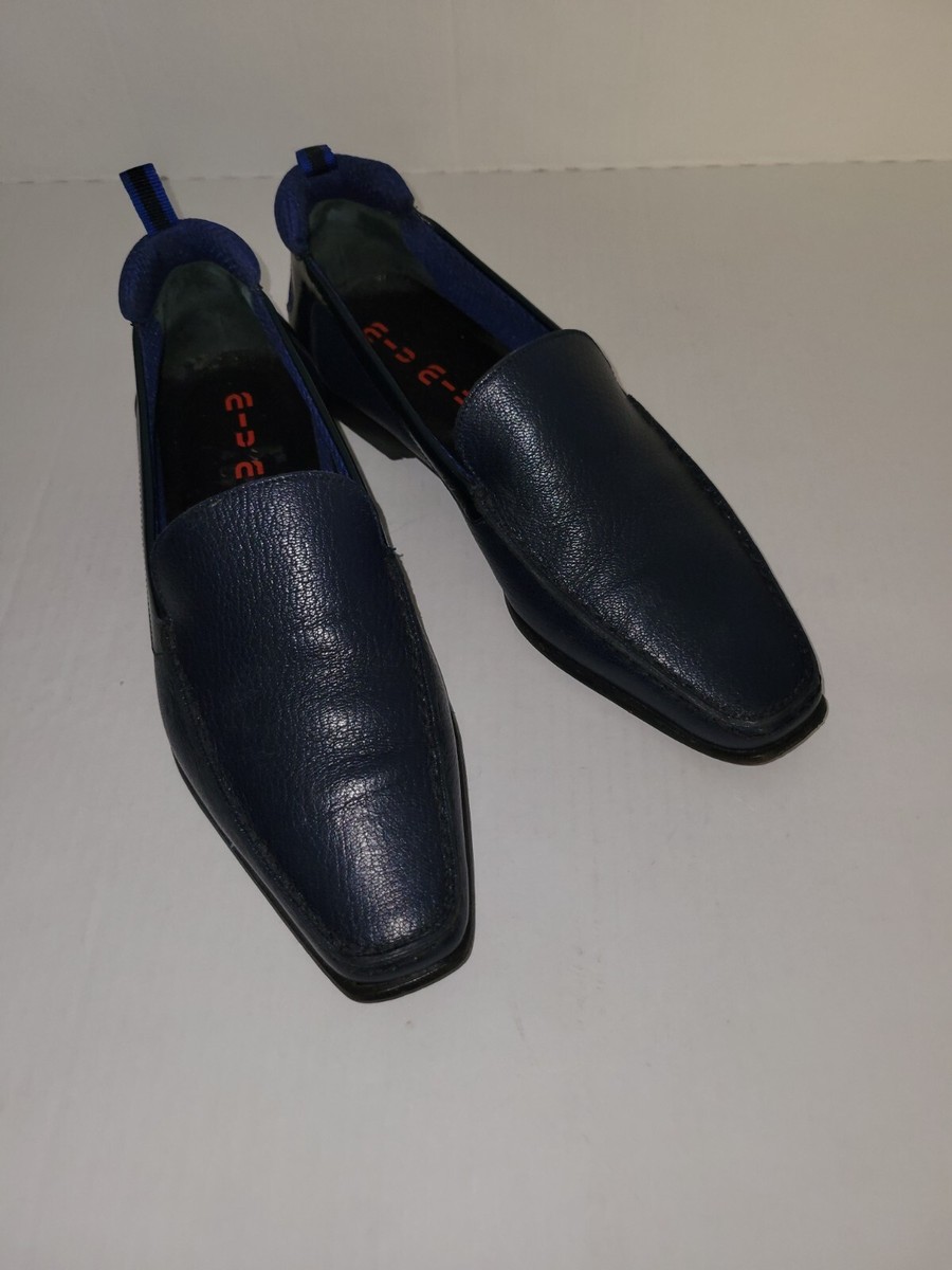 MIU MIU Men's Blue Leather Loafers sz 5 | eBay