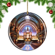 Canada Notre-Dame Basilica Montreal Christmas ornament city travel souvenir