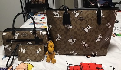snoopy coach tote