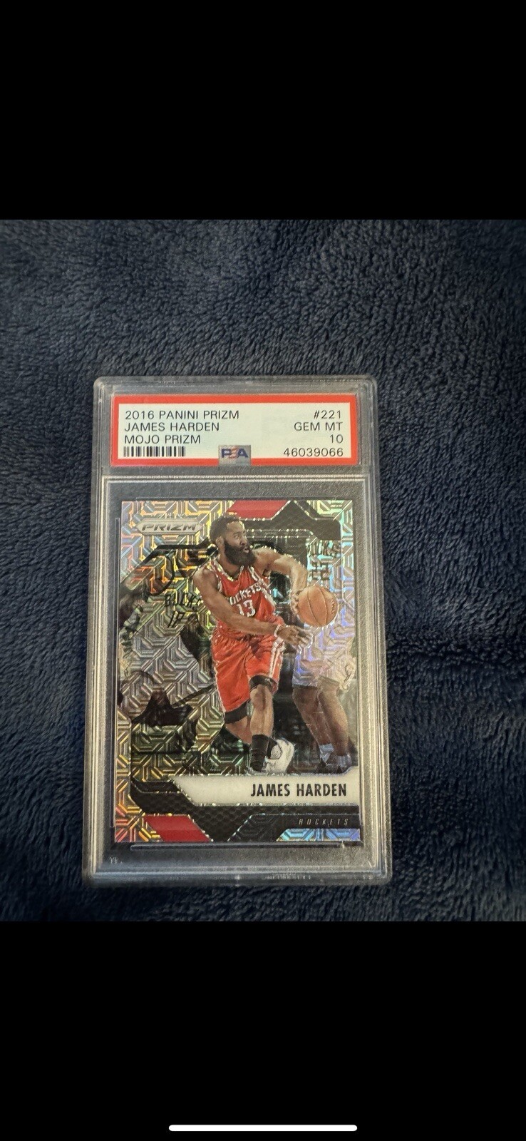 James Harden 2016 Mojo Prizm 19/25
