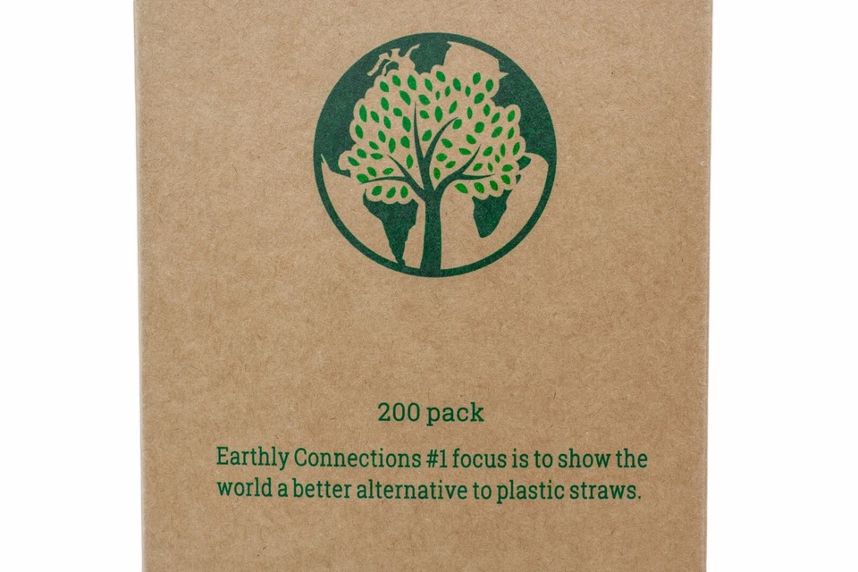 PACK DE 4 200 piezas sorbos aptos para el planeta: pajitas de papel metálicas, biodegradables y resistentes Foto 4 de 4