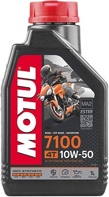 1 L Olivenöl Motoröl Motorrad Motul 7100 4T 10W50 100% Synthetisch ESTER MA2