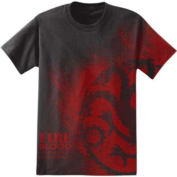 CAMISETA JUEGO DE TRONOS TARGARYEN FUEGO Y SANGRE VALYRIAN DOOM SIGIL S-2XL