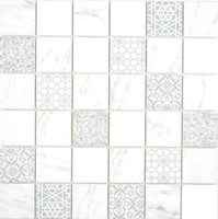 Glas Mosaik Eco Carrara Optik Wand KüChe RüCkwand Fliesenspiegel |WB16-0202