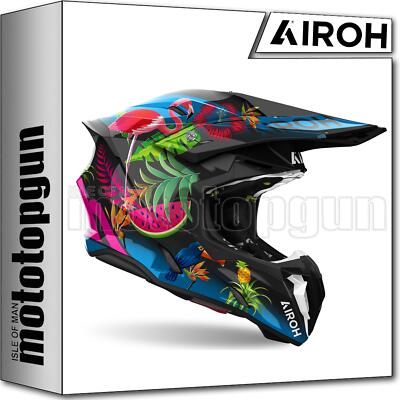 AIROH HELMET CROSS MOTORBIKE TW3TAM35 TWIST 3 AMAZONIA GLOSS SZ. XL